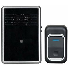 Звонок беспроводной полиф. Трио 32 мел. 150м 4-тон. полифония регул. громкости настол.-настен. брызгозащ. кнопка IP44 3ААх1.5В Тритон ТР-01Б