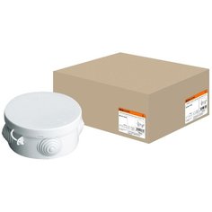 Распаячная коробка ОП D85х40мм, крышка, IP54, 4вх. TDM SQ1401-0102