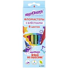 Юнландия Набор фломастеров Юный волшебник, 6 шт. (151649)