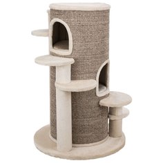 Домик для кошки Oskar XXL, 114 см, кремовый/коричневый в крапинку Trixie