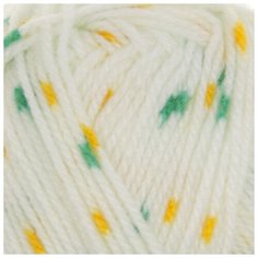 YarnArt Пряжа "Baby color" 100% акрил 150м/50гр (5133 бел-желт-зелен)