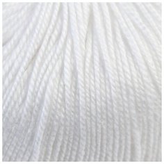 Пехорский текстиль Пряжа "Ажурная" 100% мерсеризованный хлопок 280м/50гр (01-Белый) Пехорка