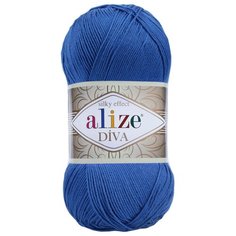 Пряжа ALIZE Diva 100гр. 350м. (100% микрофибра) ТУ (132 василек) 5 шт