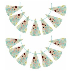 Страна Карнавалия Гирлянда из колпаков «С днём рождения», малыш, 200 см