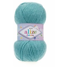 Пряжа ALIZE SEKERIM BEBE 100гр. 320м (100% акрил) (124 лазурный) 5 шт