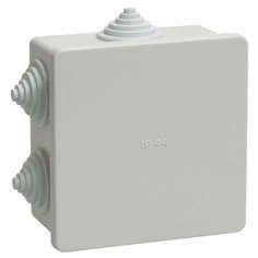 Коробка распаячная ОП 85х85х40 IP44 KM41235 (6 каб.ввод.) ИЭК UKO11-085-085-040-K41-44 IEK