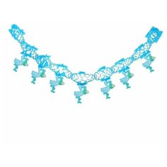 Страна Карнавалия Гирлянда «Аист с малышом», 250 см, голубой цвет