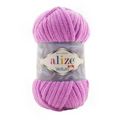 Пряжа Alize Velluto 100гр. 68м. (100% микрополиэстер) (378 орхидея) 5 шт