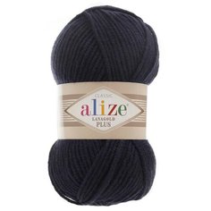 Пряжа ALIZE Lanagold Plus 100гр. 140м (49% шерсть, 51% акрил) (58 темно- синий) 5 шт