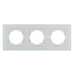 Рамка 3-ая ALEGRA Белый/Стекло 25WH0093 Nilson