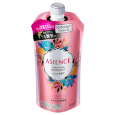 KAO Кондиционер ASIENCE Volume rich объем цветочный аромат с маслом камелии сменная упаковка 340 мл. КАО