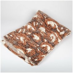 Плед Бамбук Роза, коричневый, 180*200 см Bozhong Home Textile