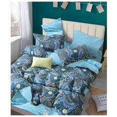 Постельное белье"Розовые сны" евро макси, евромаксиСК-226-70*70-180р, сатин, наволочки 70x70, с простыней на резинке 180*200*23