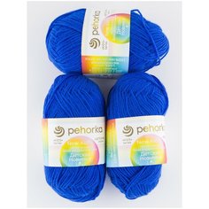Пряжа "Детская новинка" (3 мотка), 50г 200м, пехорка, 26- Василек