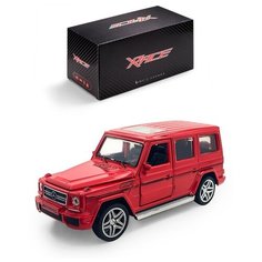 Детская инерционная металлическая машинка Serinity Toys, с открывающимися дверями, модель Mercedes-Benz G-класс, свет и звук, красный