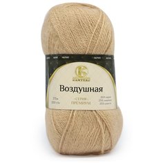 Пряжа Камтекс Воздушная 100гр. 370м (меринос 25%, шерсть 25% акрил 50%) (006 светло-бежевый), 5 мотков