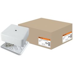 Коробка распаячная КР 100х100х44 ОП с клем. колодкой белая IP40 TDM SQ1401-0210