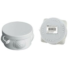 Распаячная коробка ОП D85х40мм, крышка, IP54, 4вх. инд. штрихкод TDM SQ1401-0502