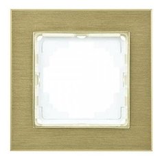 Рамка 1-ая ALEGRA Золото/Алюминий 25AN0091 Nilson