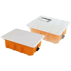 Распаячная коробка СП 120х92х45мм, крышка, пл. лапки, IP20, инд. штрихкод, TDM SQ1403-1028