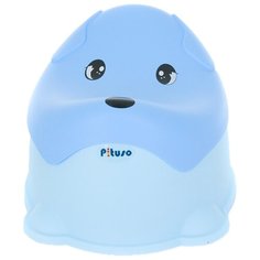 Pituso горшок Пёсик голубой