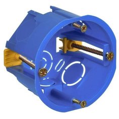 Коробка установочная С3 d68х45 для полых стен (с саморезами и пластик. лапками) ИЭК UKG10-068-045-000-P-UO IEK