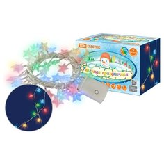 Гирлянда светодиодная "Звездочки" 50LED, 5м, 8 режимов, многоцвет., прозр.шнур, 250 В, TDM Electric (SQ0361-0049)