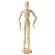 Манекен (кукла) человека Brauberg художественный ART, мужской, дерево, высота 30 см. (191289)