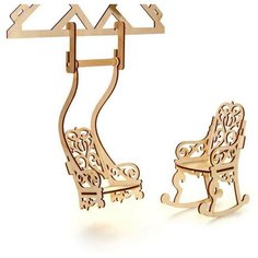 Мебель для кукол Теремок "Качалки", для кукол типа Barbie Pelsi