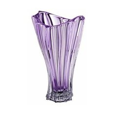 Ваза для цветов 32 см Aurum Crystal "Plantica /Аметист" / 165965