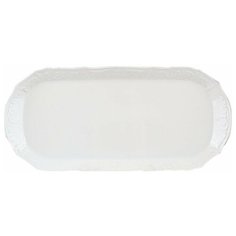 Поднос 37 х 17 см прямоугольный Thun "Бернадотт /Платиновый узор" / 006122 Thun1794