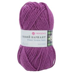 Пряжа Пехорка Зимний вариант, 95 % шерсть, 5 % акрил, 100 г, 100 м, 10 шт., 575 ярколиловый