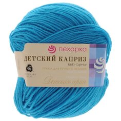 Пряжа Пехорка Детский каприз, 50 % шерсть, 50 г, 225 м, 10 шт., 583 бирюза