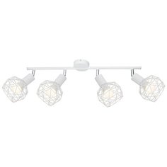 Настенно-потолочный светильник Arte Lamp Sospiro A6141PL-4WH, E14, 160 Вт, кол-во ламп: 4 шт., 80 х 12 см, цвет арматуры: белый, цвет плафона: белый