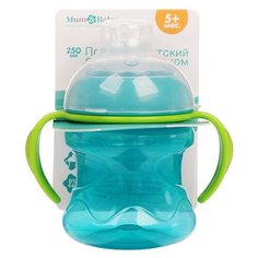 Поильник детский Mum&Baby с мягким носиком, 250 мл, от 5 месяцев, цвет голубой (2936643)