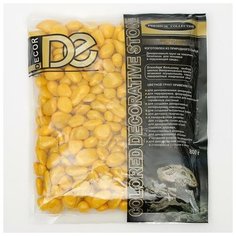 DECOR DE Грунт для аквариума "Галька цветная, желтая" 800г фр 8-12 мм