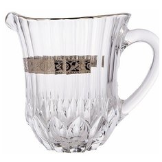 Кувшин для сока 1,2 л UNION GLASS "Адажио /Цветочный узор /Платина" / 168091