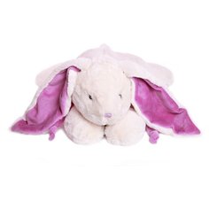 Мягкая игрушка Lapkin Кролик, 30 см, белый/фиолетовый AT365046