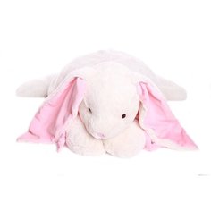 Мягкая игрушка Lapkin Кролик, 60 см, белый/розовый AT365055