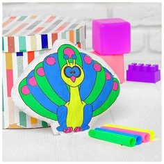 Школа талантов Игрушка- раскраска «Павлин» (без маркеров) в пакете