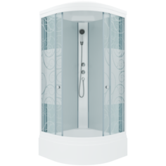Душевая кабина Тритон Стандарт В3 100x100 (средний поддон) ДН 4 Узоры