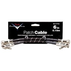 Патч кабели FENDER 6 CABLE BLK 2 PACK