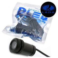 Врезной проектор в дверь авто Lada blue 045 Dled