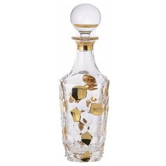 Графин для виски 750 мл UNION GLASS "Мраморные шарики /Золотые шары" / 200293