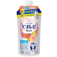 Гель для душа Biore Персиковый соблазн, сменный блок, 340 мл