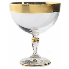 Креманки 305 мл 2 шт UNION GLASS "Виктория /Матовая полоса /золото" / 163654