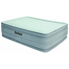 Надувная кровать Bestway Comfort Cell Tech NightRest Airbed (67536 BW), голубой/серый