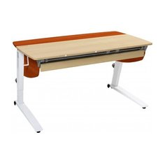 Стол детский Астек-Элара Прайм с ящиком 120x70 см береза/яблоня/белый