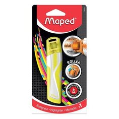 Текстовыделитель-роллер MAPED (Франция) "Fluo Peps", ЖЕЛТЫЙ, 5 мм, блистер, 746324 2 уп.
