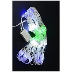 Светодиодная гирлянда занавес "Сетка" 3x0,7м, 192 RGB LED ламп China Dans International